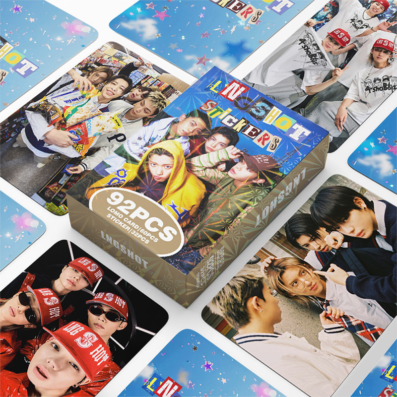 92 Unidades/Caixa LNGSHOT Photocards SHOT CALLERS KPOP LOMO Cartão