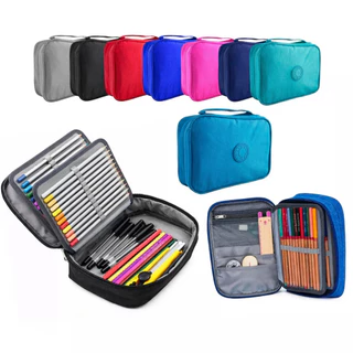 Estojo Box Grande Case Com Alça e Divisória Organizador Com 2 Zíper em Oferta na Shopee
