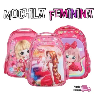 Kit Infantil Escolar Completo | Mochila + Lancheira + Estojo | Aleatório | Volta Ás Aulas 2026! em Oferta na Shopee