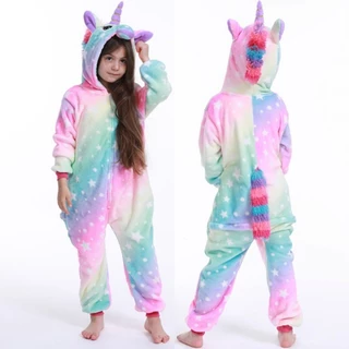 Pijamas Para Crianças Inverno Unicórnio Meninas Meninos Kigurumi Baby Clothes Macacão Animais 036 em Oferta na Shopee