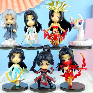 7 Pçs/Set 11cm Anime Luta Quebrar Esfera Figura Xiao Yan Medusa Yao Chen Imperador Q Versão PVC Figuras De Ação Modelo B em Oferta na Shopee