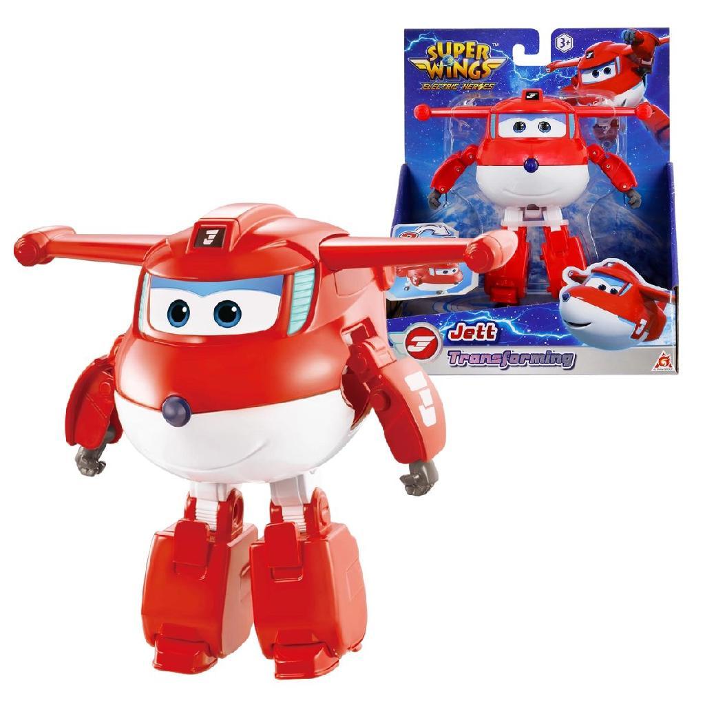 Boneco Super Wings Jett Robô Avião Transformável 2 em 1 | Shopee Brasil