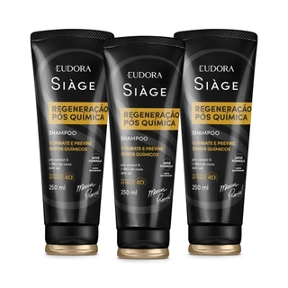 Combo Shampoo Siàge Expert Regeneração Pós-Química 3x 250ml em Oferta na Shopee