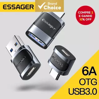 Adaptador USB 3.0 Para Type C OTG Conversor A Micro Leitor De Cartão De Laptops Macbook em Oferta na Shopee