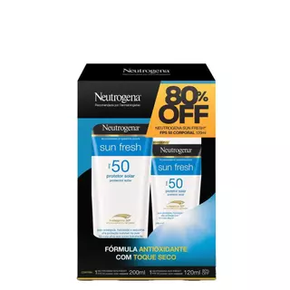 Neutrogena Sun Fresh Kit Protetor Solar Fps50 200Ml+ 120Ml em Oferta na Shopee