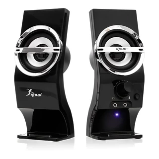 Mini Caixinha Caixa de Som Multimídia USB P2 3.5mm Alto-Falante Potência 12W RMS Controle de Volume para PC e Notebook