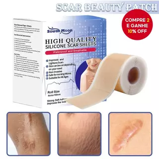 Patches De Cicatriz De Gel De Silicone Autoadesivos - 4*150cm em Oferta na Shopee