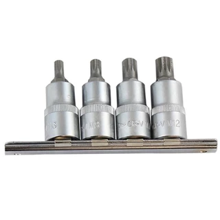 Jogo de soquete ponta multidentado encaixe 1/2" com 4 peças - 3323040 - Corneta em Oferta na Shopee