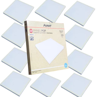 Kit 10 Luminária de Teto Painel Plafon 30W Sobrepor Quadrado Luz Branco Frio 6500K 127v 220v Avant em Oferta na Shopee