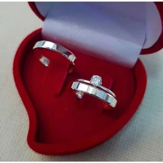 Kit 3 Anéis - Alianças Joia Prata 925 Anel de Compromisso + Anel Solitário Feminino – Kit Casal Namoro Noivado Casamento em Oferta na Shopee