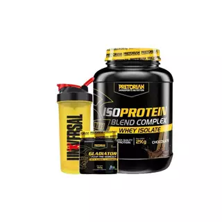 Kit Whey Protein Iso Blend Complex 2kg + Coqueteleira + Pré Treino Xtreme 300g - XPro Nutrition em Oferta na Shopee