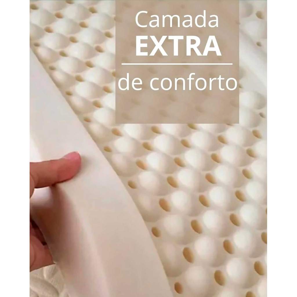 Colchão 100% Látex Premiun D45 de Alta Densidade e Firmeza Ortopédico p ...