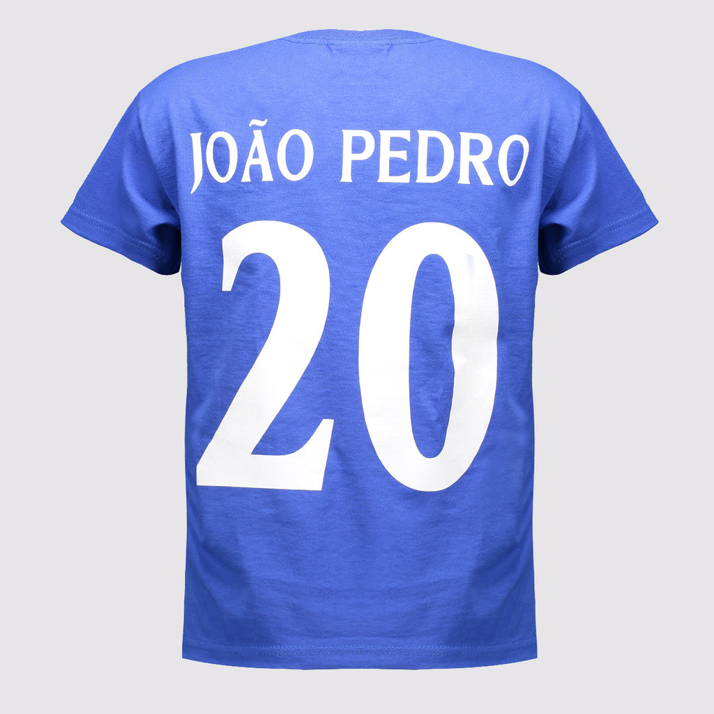 Camisa Chelsea João Pedro N° 20 Juvenil Azul | Shopee Brasil