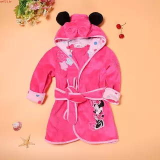 Disney Mickey Minnie Winter Pajamas Crianças Roupa De Dormir Quente Desenho Fofo Noite Para Bebê Menino Menina em Oferta na Shopee
