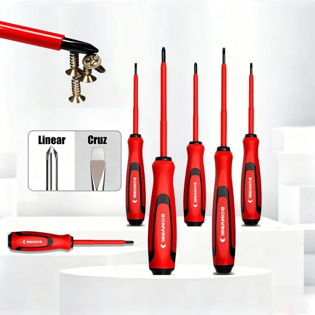 Jogo Chaves De Fenda E Philips antiestático emborrachado e pontas imantadas Imã 12 Pçs