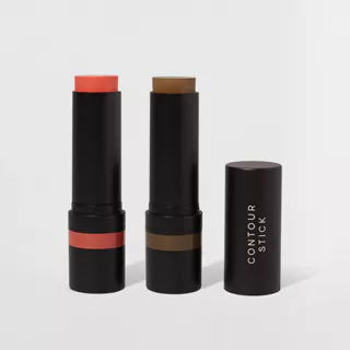 Kit Blush em Bastão Coral + Contorno em Bastão Marrom Médio Océane Edition (2 Produtos) em Oferta na Shopee