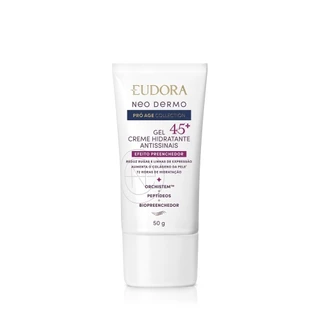 Eudora Neo Dermo Gel Hidratante Facial Antissinais 45+ 50g em Oferta na Shopee