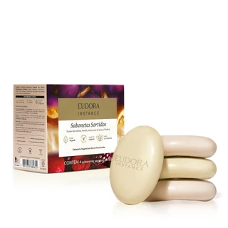 Sabonete Vegetal em Barra Perfumado Sortidos Instance Eudora 4x80g em Oferta na Shopee