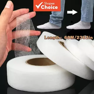1 Rolo 2362 Polegadas Branco Dupla Face Ferro Não Tecido Em Fita De Bainha Impermeável em Oferta na Shopee