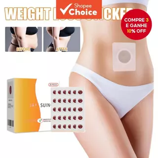 Novos Adesivos Magnéticos para Umbigo Jaysuing 30 Peças, Comprimidos Herbais para Modelagem Corporal e Firmamento das em Oferta na Shopee
