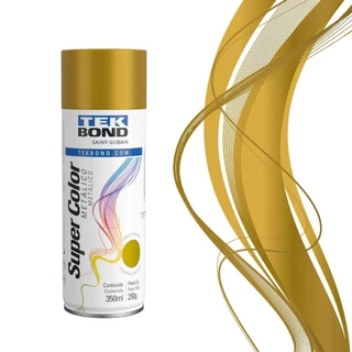 Tinta spray ouro metálico 350 ml - TekBond em Oferta na Shopee