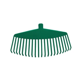 Vassoura plástica 21 dentes tipo ancinho sem cabo - Metasul (Verde) em Oferta na Shopee