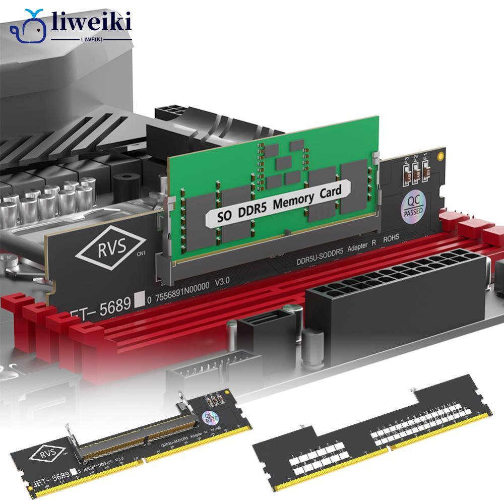 SEAFRONT DDR5 U DIMM to SO DDR5 RVS Adapter Card, Laptop to Desktop Memory Converter with PCB Material, for Computer Repair and Maintenance