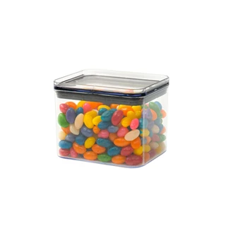 Pote de acrílico 800ml com tampa hermético quadrado - Tüd em Oferta na Shopee