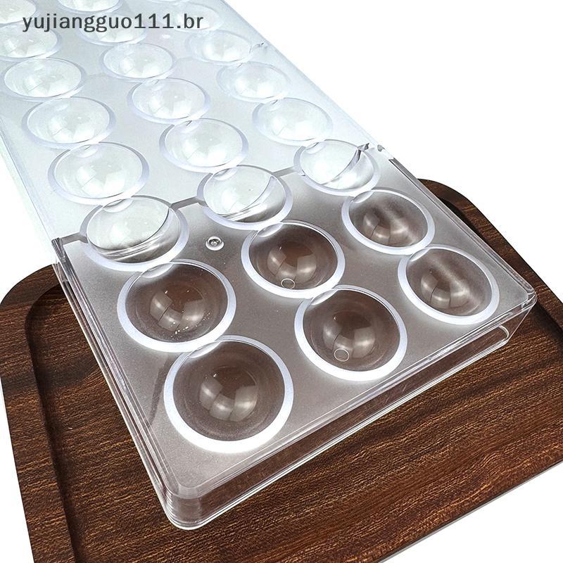 # Novo Moldes De Policarbonato 3D Para Chocolate Esfera Doces De Bar Confeitaria Ferramentas De Pastelaria .