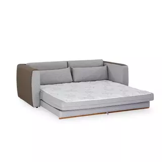 Sofá-Cama Casal 2 Lugares Herval Cairo, Linho Bege Acinzentado, 158 cm em Oferta na Shopee
