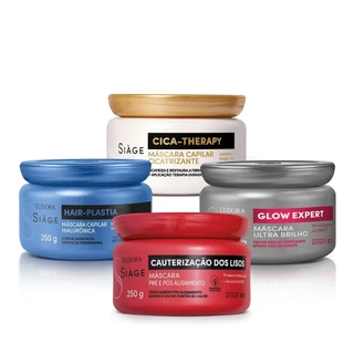 Combo Máscara Capilar Siàge (4 itens) em Oferta na Shopee