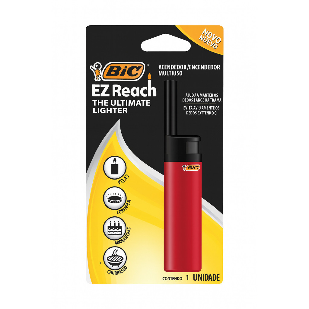 Acendedor Multiuso BIC EZ Reach Original Cores Variadas