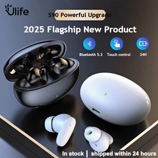 Pro Fones De Ouvido Sem Fio Bluetooth 24H Playtime 13mm Drivers Duplos S90 Som HiFi 5.3 IPX4-UF