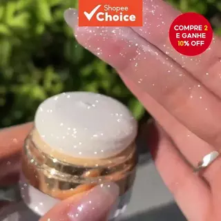 Pó Iluminador DIKALU – Brilho Duradouro, Micro Brilho para Área Abaixo dos Olhos e Sombra de Olhos Brilhante em Oferta na Shopee