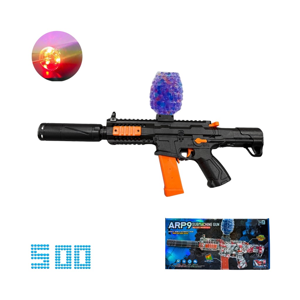 Arma Bolinha De Gel Arminha Arp9 Submetralhadora Automática | Shopee Brasil