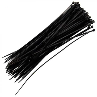 Abraçadeira de nylon 7,6 mm x 35 cm com 100 pçs preta em Oferta na Shopee