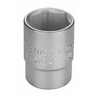 Soquete sextavado 17 mm encaixe 1/2" aço cromo vanádio - Tramontina em Oferta na Shopee