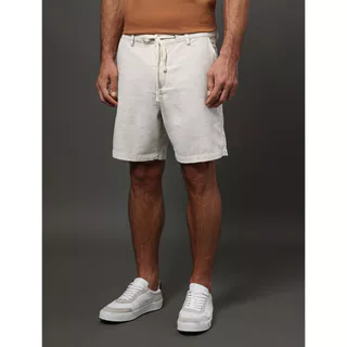 Bermuda Masculina Cotton Calvin Klein Jeans - Off White em Oferta na Shopee