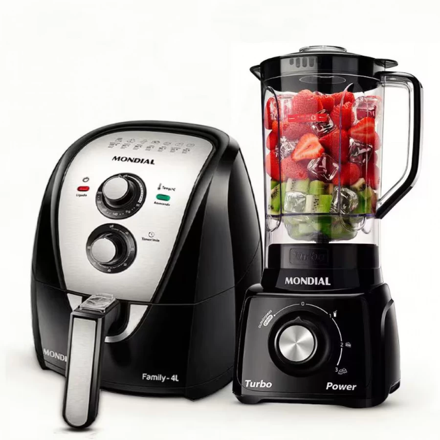 Fritadeira Elétrica Sem Óleo Air Fryer AFN40BI 4L + Liquidificador Turbo Power L-99 FB 500W