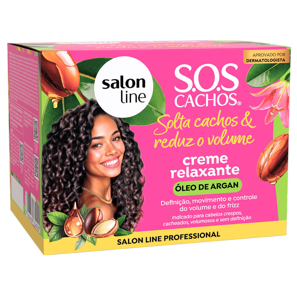 Creme Relaxante Salon LIne SOS Cachos & Reduz Volume 200g | Shopee Brasil