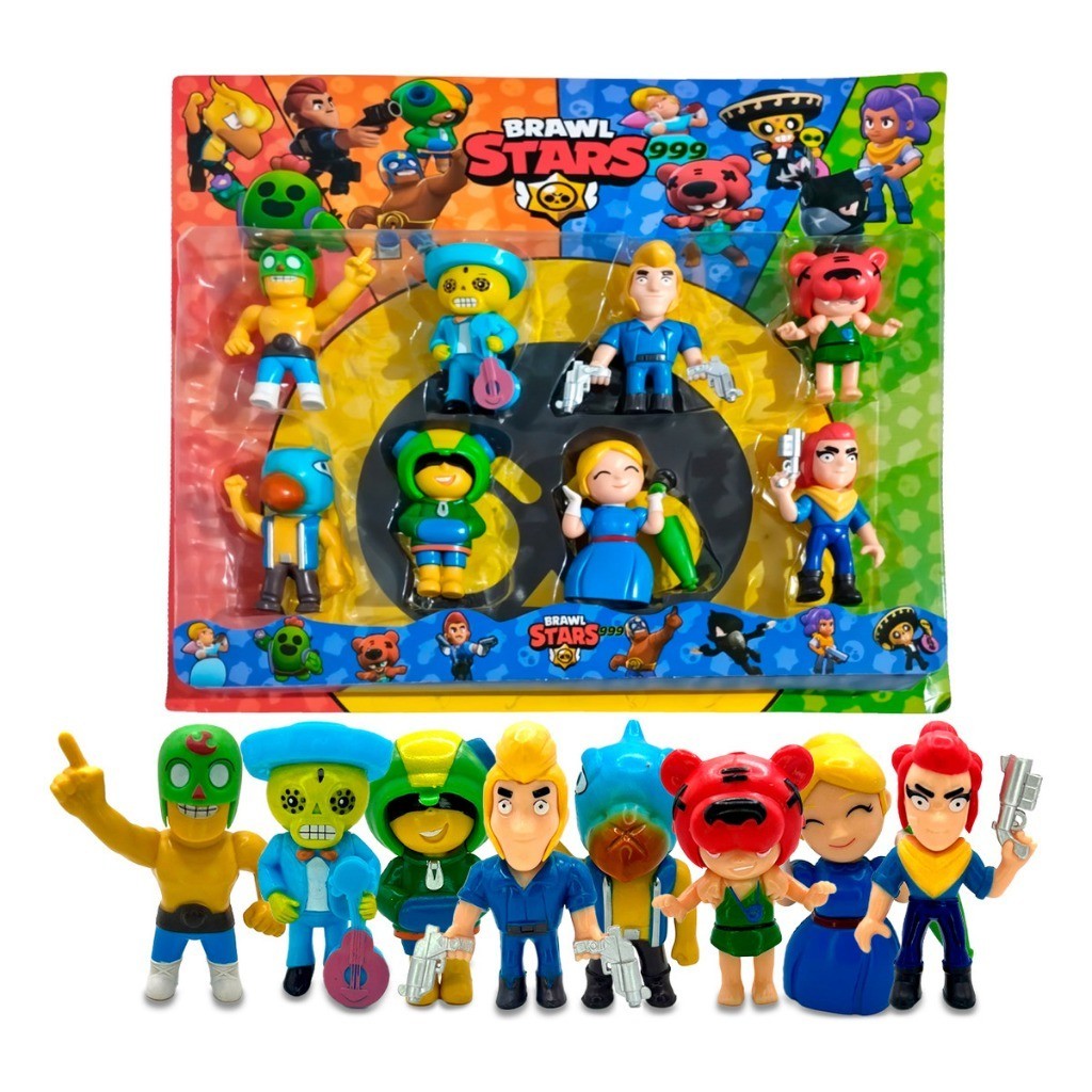 kit 8 Bonecos Jogo Brawl Stars - Lançamento | Shopee Brasil