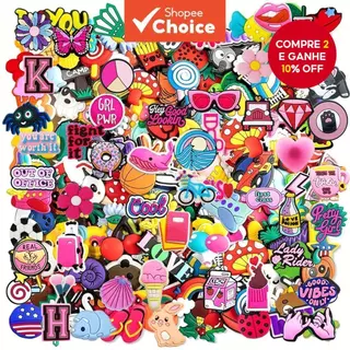 Amuletos de Sapatos Sandálias de Tamancos Decoração Acessórios Premium Fácil de Instalar em Oferta na Shopee