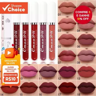 Batom De Maquiagem Fosco Brilho Labial , Veludo De Longa Duração À Prova D'água Sem Transferência , Nude , Profundo , Ve em Oferta na Shopee