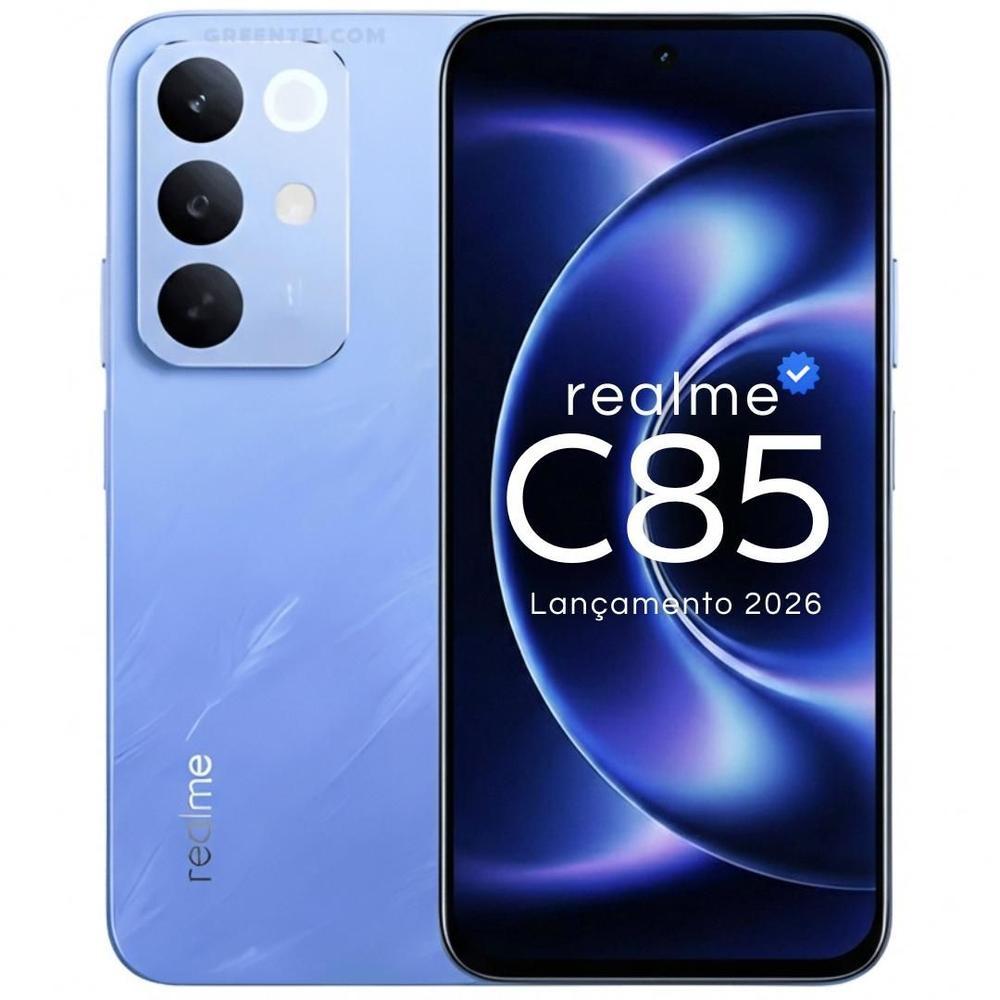 Realme C85 256GB NFC Com 8GB RAM Expansível Até 16GB Câmera 50MP