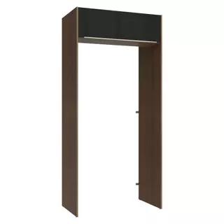 Porta-Geladeira 103 cm 1 Porta Basculante Rustic/Preto Lux Madesa em Oferta na Shopee