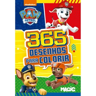 Livro Patrulha Canina - 365 Desenhos Para Colorir em Oferta na Shopee