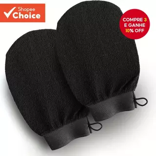 Luvas Esfoliantes Marroquinas Hammam – Para Massagem Corporal E Facial Bronzeamento Remoção De Pele Morta em Oferta na Shopee