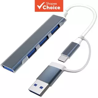 USB-C Hub Dock 4 Portas 3.0 2.0 Adaptador Divisor De Alumínio OTG Para MacBook PC Lenovo em Oferta na Shopee