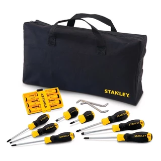 Jogo de chave fenda e phillips 17 peças com bolsa - STMT65616L-LA - Stanley em Oferta na Shopee