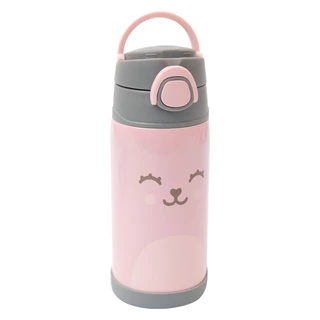 Garrafa Térmica Parede Dupla Gummy Rosa Buba 400ml em Oferta na Shopee